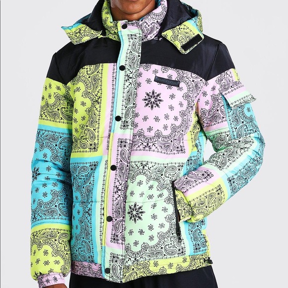 Bandana Puffer Jacket - Picture 1 of 5